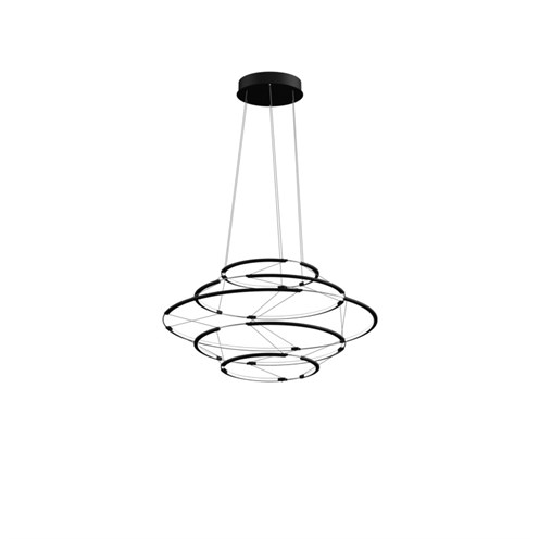 Nemo+DROP 5 LED 35W 3350lm 2700K CRI>90, hämardatav 1-10V, rippvalgusti, must